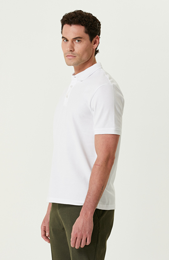 Beyaz Polo T-shirt