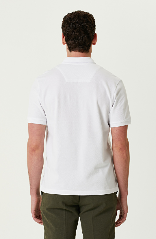Beyaz Polo T-shirt