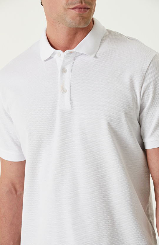 Beyaz Polo T-shirt