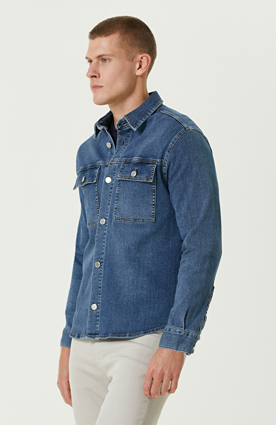 İndigo Denim Gömlek