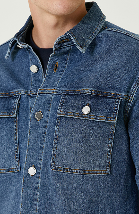 İndigo Denim Gömlek