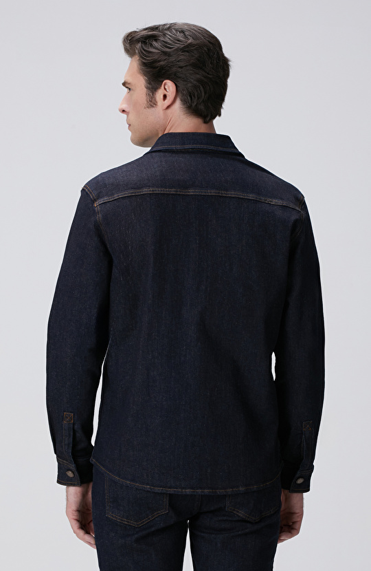 Lacivert Denim Gömlek