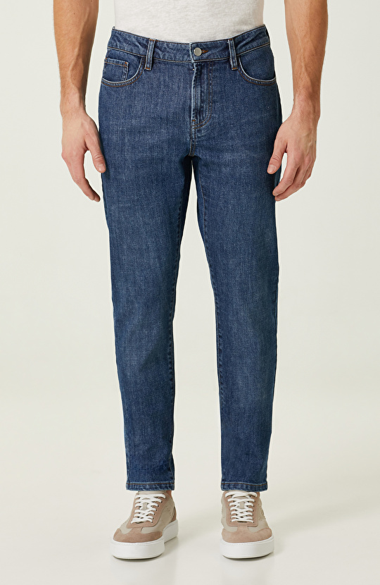 Lacivert Denim Pantolon