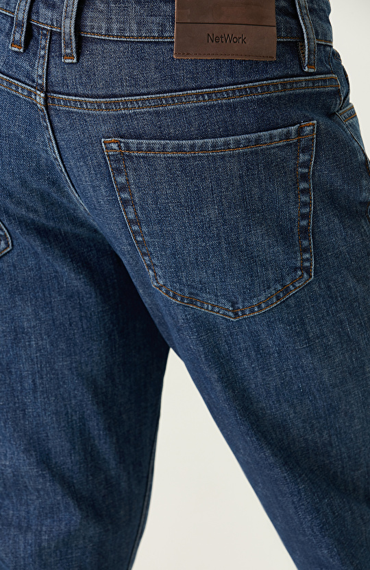 Lacivert Denim Pantolon