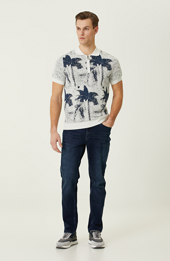 Koyu Lacivert Denim Pantolon Koyu Lacivert Denim Pantolon