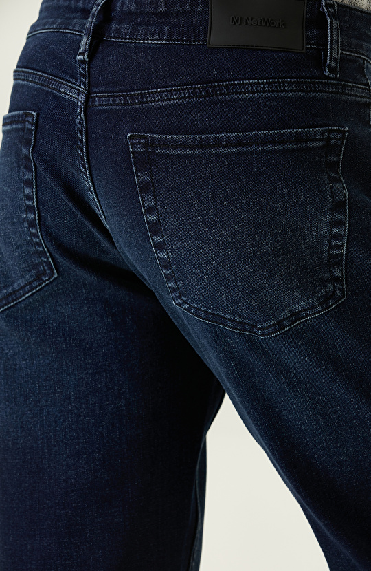 Koyu Lacivert Denim Pantolon