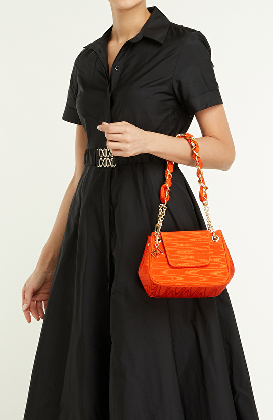 Turuncu Desenli Kadın Çanta