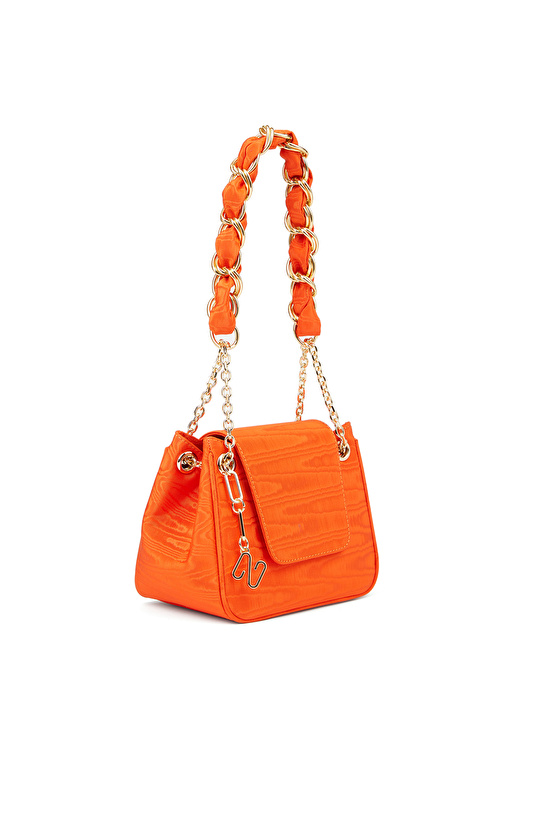 Turuncu Desenli Kadın Çanta