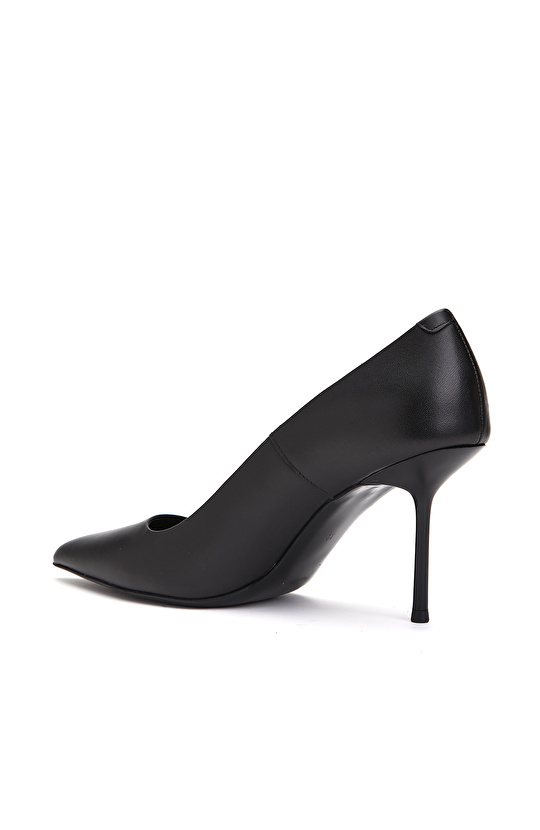Siyah Kadın Deri Stiletto