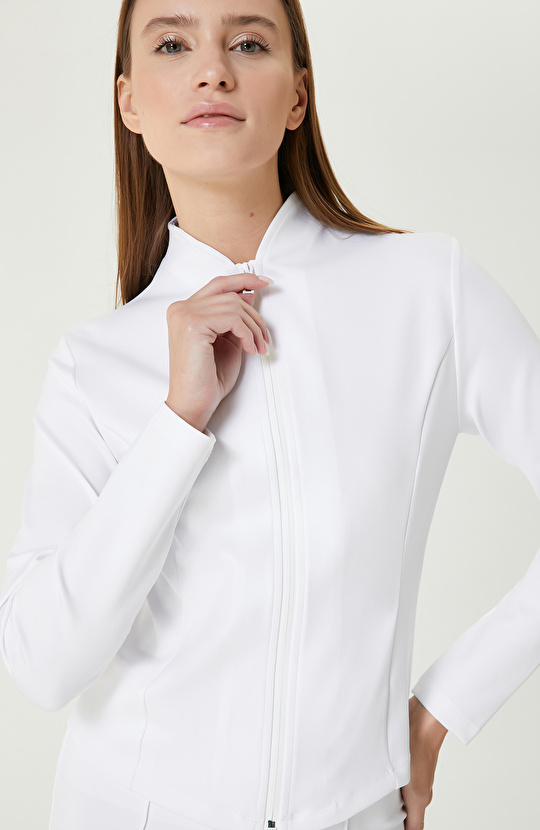 N-Tech Beyaz Sweatshirt