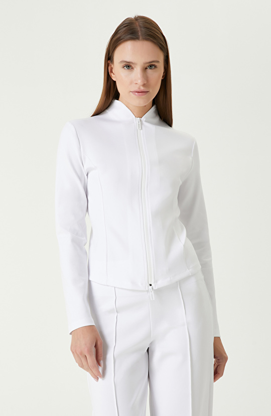 N-Tech Beyaz Sweatshirt