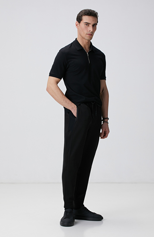 Siyah Polo Yaka T-shirt