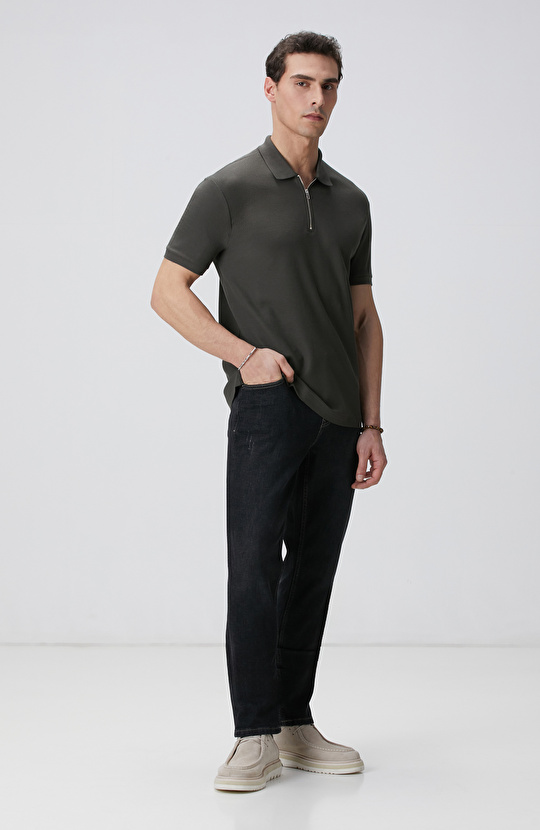 Haki Polo Yaka T-shirt