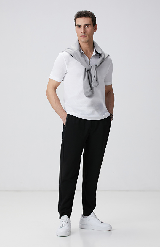 Beyaz Polo Yaka T-shirt