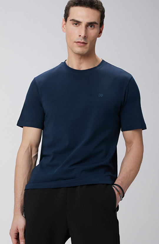 Lacivert Basic T-shirt