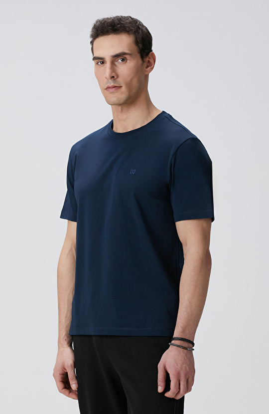 Lacivert Basic T-shirt