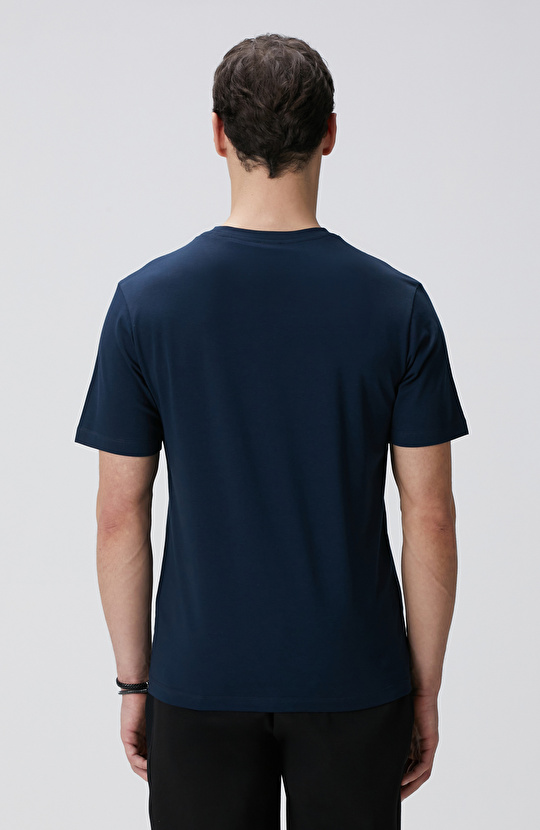 Lacivert Basic T-shirt