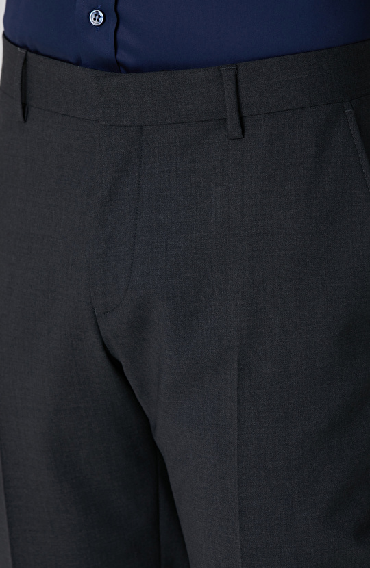 Antrasit Yün Karışımlı Takım Elbise