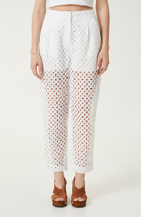 Beyaz Takım Pantolon