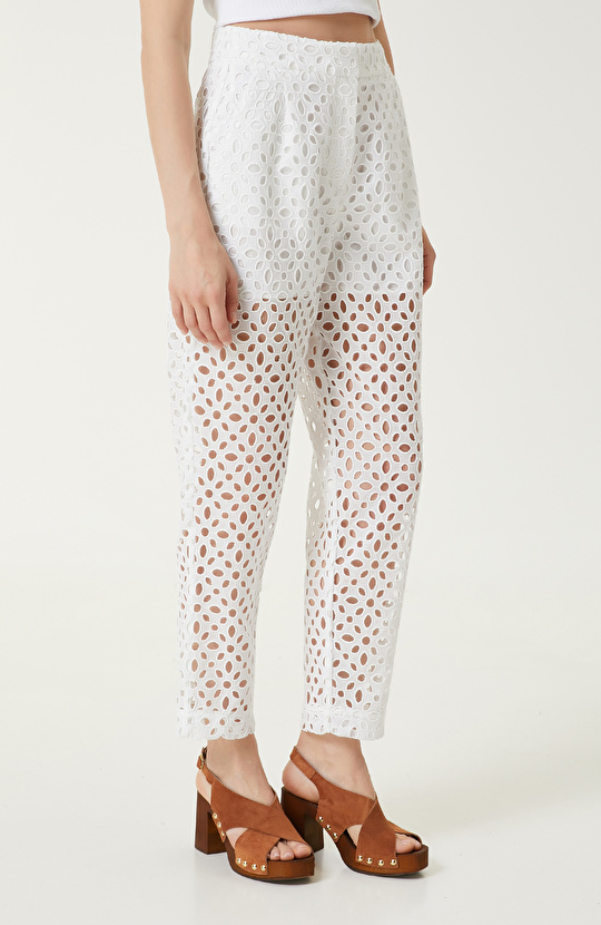 Beyaz Takım Pantolon