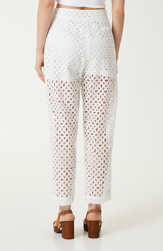 Beyaz Takım Pantolon