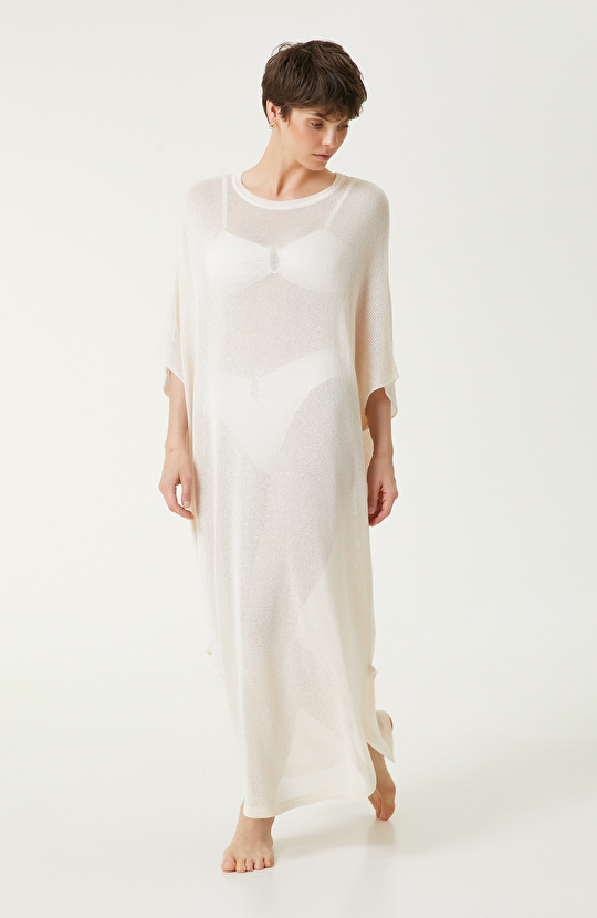 Krem Transparan Kaftan