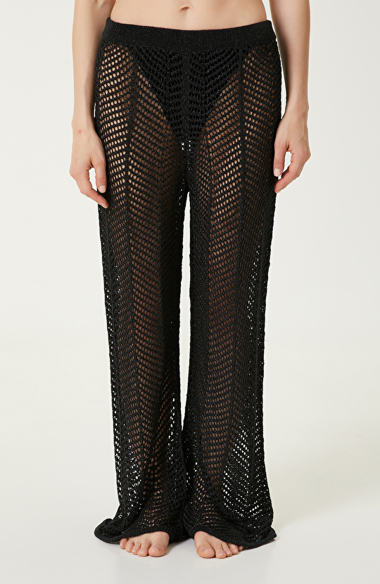 Siyah Plaj Pantolonu