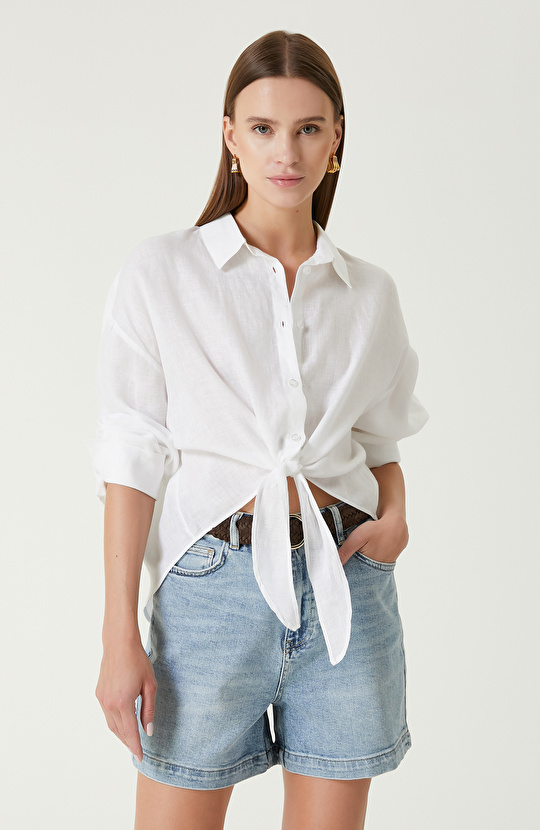 White Linen Shirt