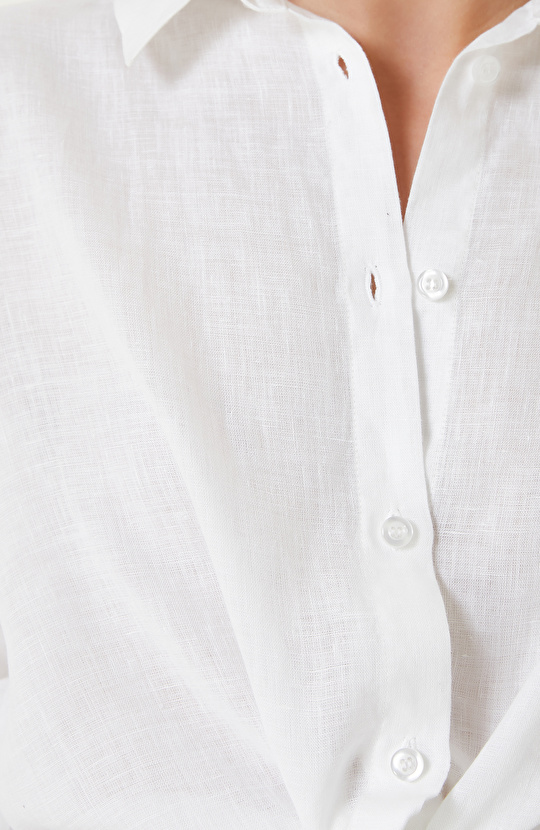 White Linen Shirt