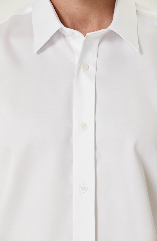 Non-Iron Beyaz Gömlek