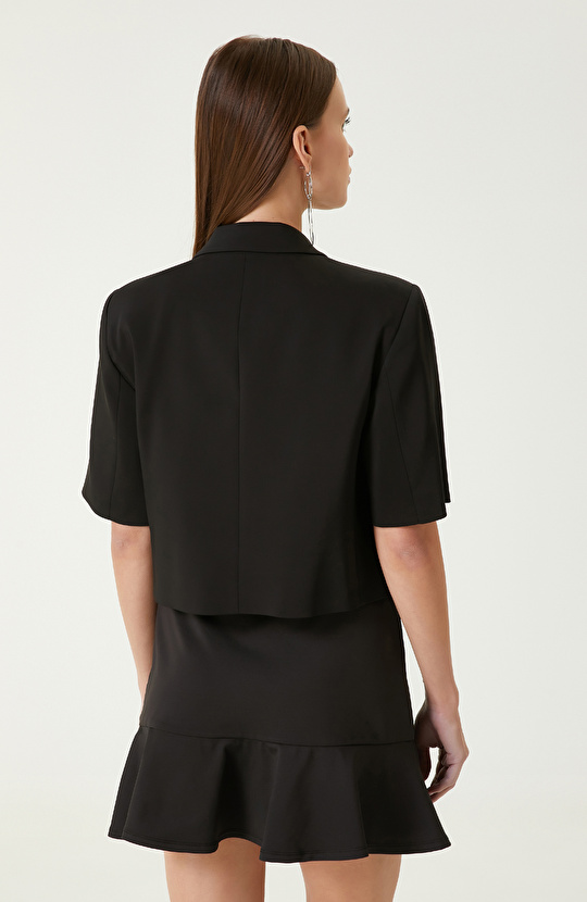 Siyah Kısa Kollu Ceket