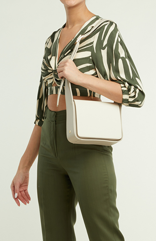 Beige Women's Leather Bag