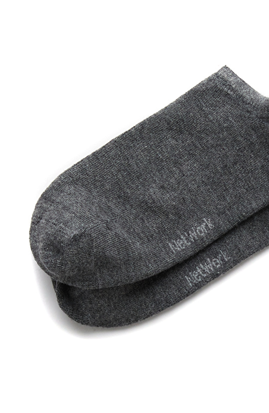 Gri Beyaz 2li Erkek Bambu Çorap Seti