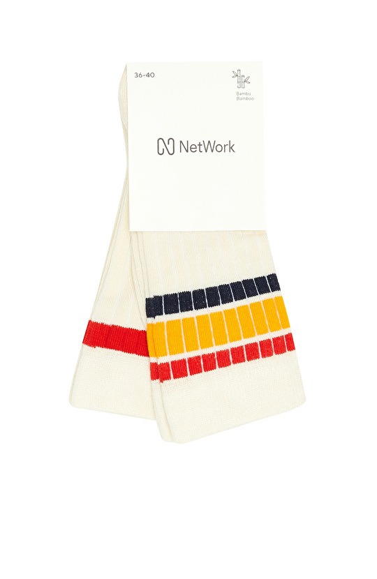 Bej 2li Kadın Bambu Çorap Seti