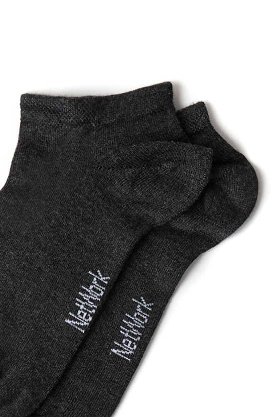 Gri Antrasit 2li Erkek Bambu Çorap Seti