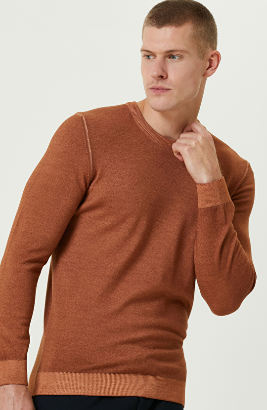 Camel Yün Triko Kazak