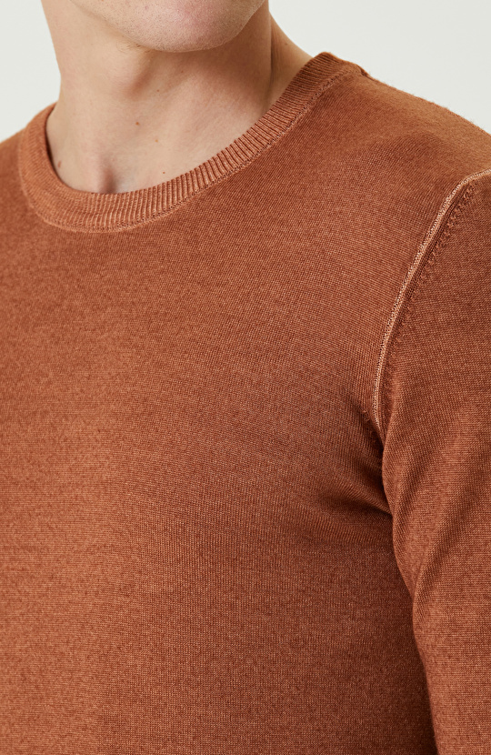 Camel Yün Triko Kazak