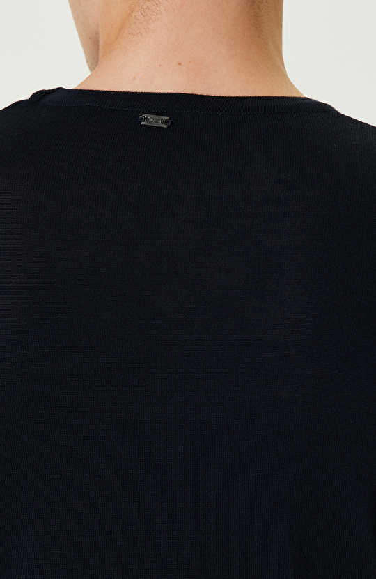 Lacivert Basic Triko Kazak