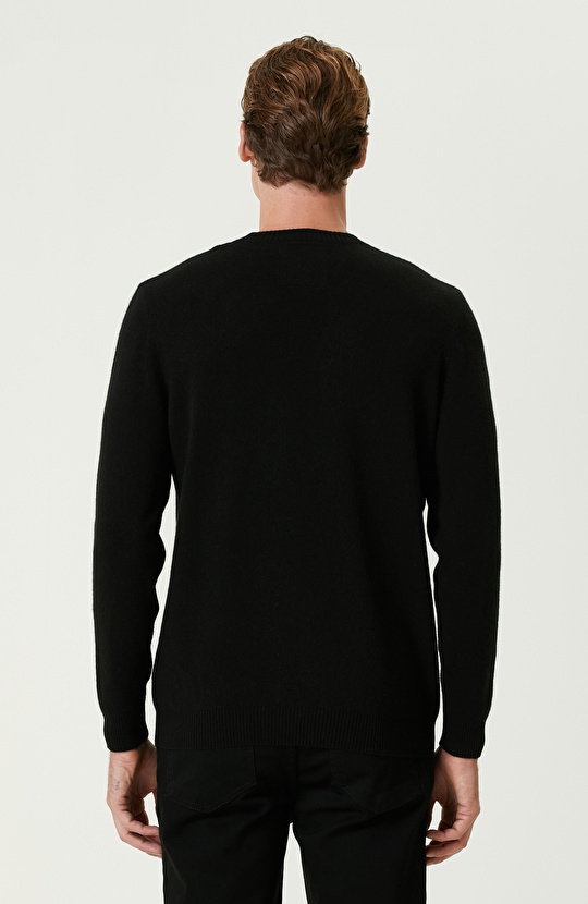 Siyah Limited Kaşmir Triko Kazak