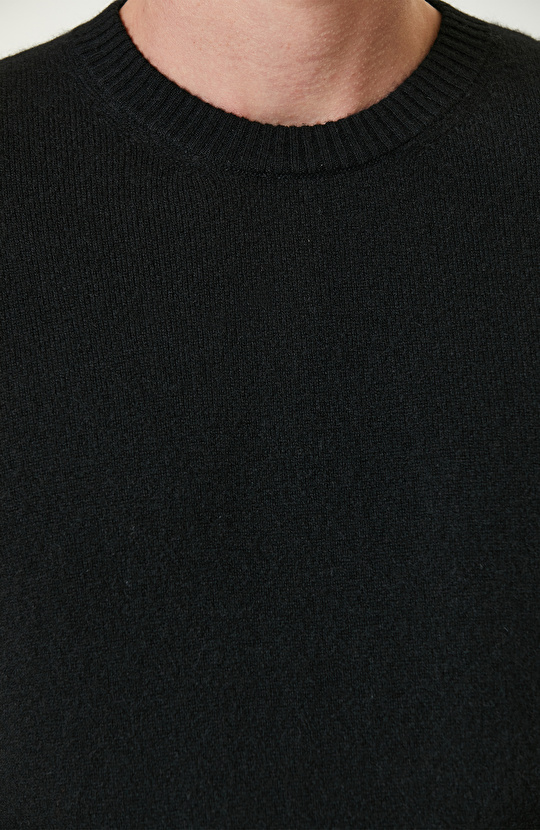 Siyah Limited Kaşmir Triko Kazak