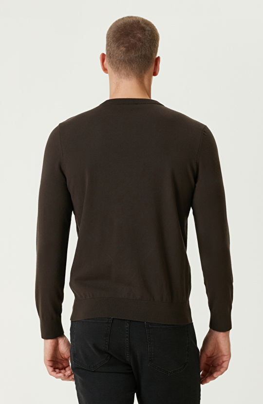 Haki Basic Triko Kazak