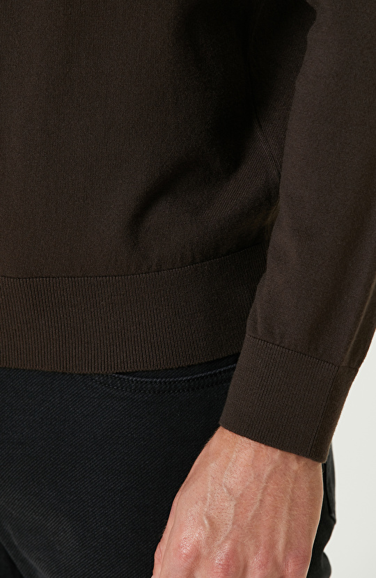 Haki Basic Triko Kazak