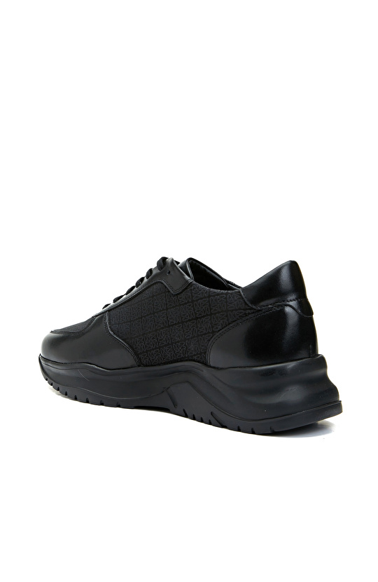 Siyah Erkek Deri Sneaker