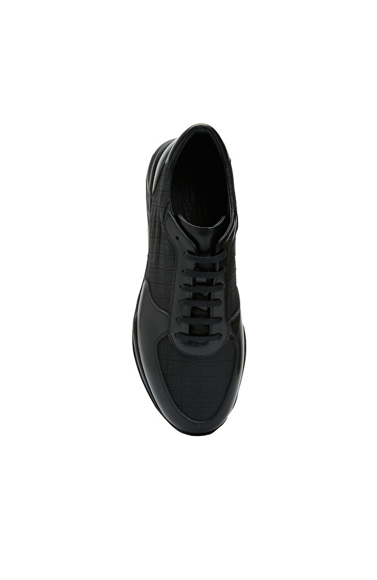 Siyah Erkek Deri Sneaker