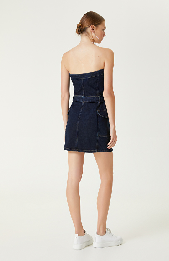 İndigo Denim Elbise