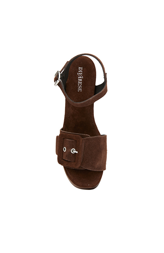 Brown Women's Suede Sandals