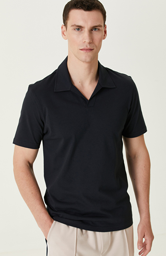 Lacivert Basic T-shirt