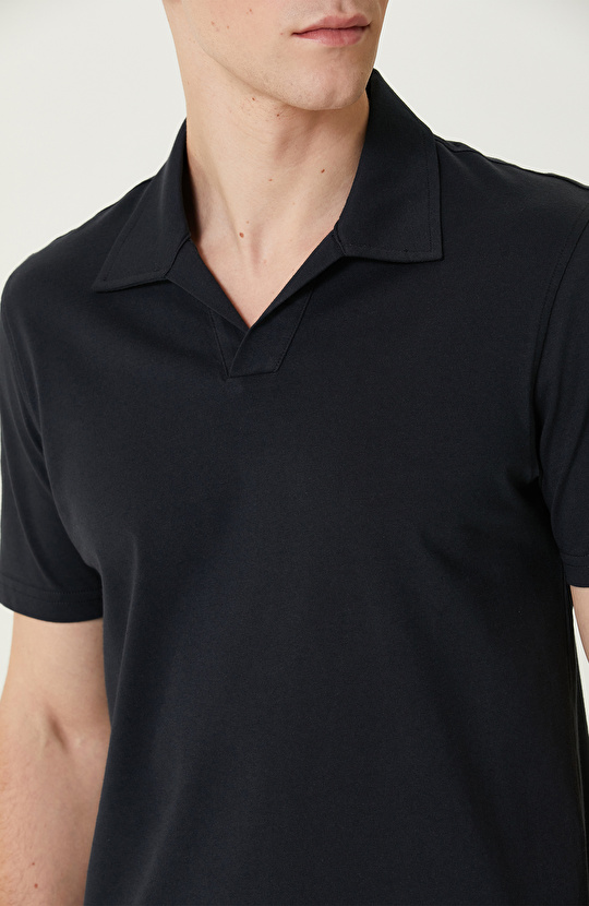 Lacivert Basic T-shirt