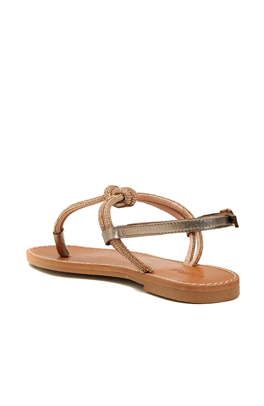 Bronz Kadın Sandalet
