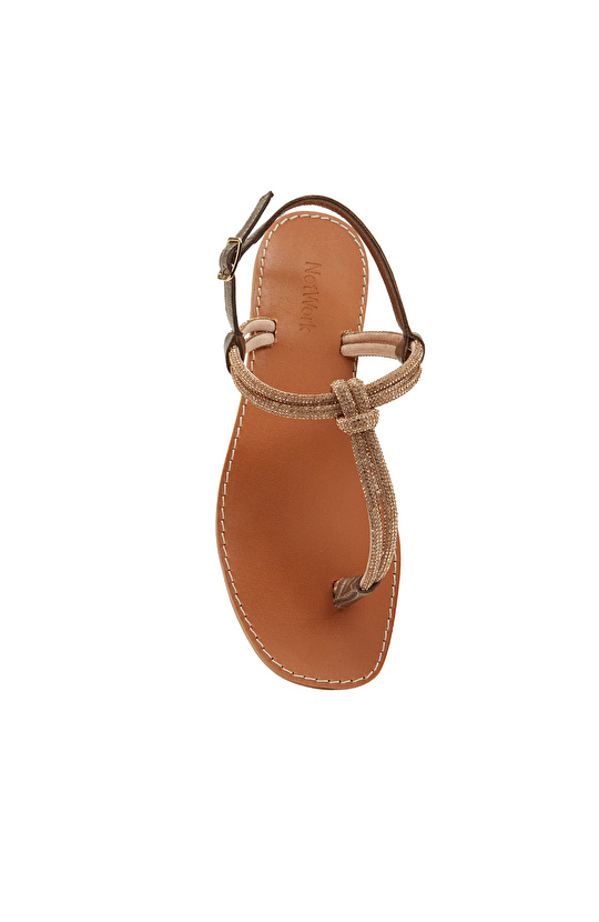 Bronz Kadın Sandalet